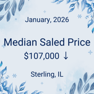 Median Sale Price 107000 - 2026-01 Market Trends Rock Falls IL 61071